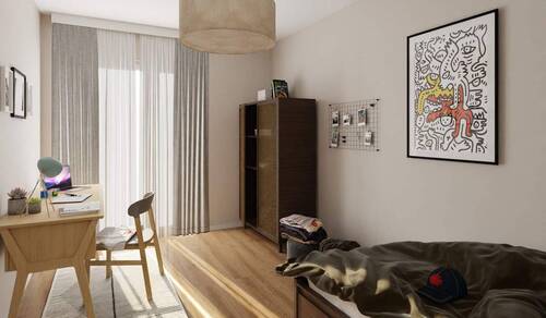 Ein helles Kinderzimmer zum Spielen und Entfalten - 