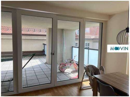 Ansicht II: Wohn- und Esszimmer mit offenem Küchenbereich - 4 Zimmer Etagenwohnung zur Miete in Ulm