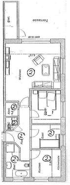 Küche - 3 Zimmer Terrassenwohnung zur Miete in Syke