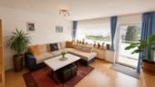 Wohnzimmer - Etagenwohnung in Garmisch-Partenkirchen zum Kaufen