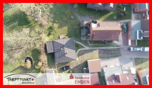Luftaufnahme mit Zuwegung - Grundstück zum Kaufen in Borkum