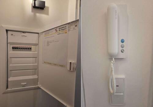 Sicherungskasten und Türöffner - 