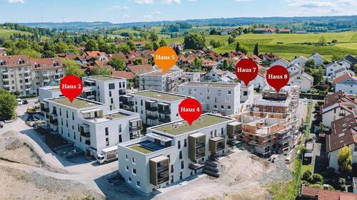 Drohnenansicht - Stilvoll Wohnen und Sonne genießen - moderne 3-Zimmer-Wohnung