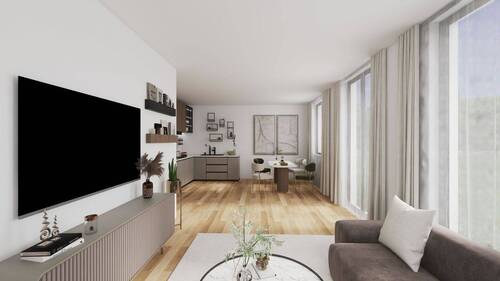 Wohnzimmer - 3 Zimmer Etagenwohnung in Erlangen