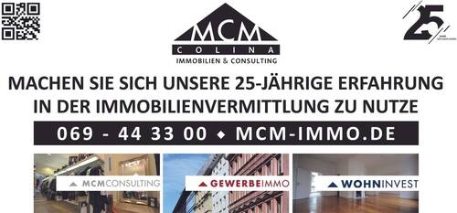 MCM-Immobilien - 2 Zimmer Gewerbeobjekt (Büro, Produktion, Verkauf) in Frankfurt am Main