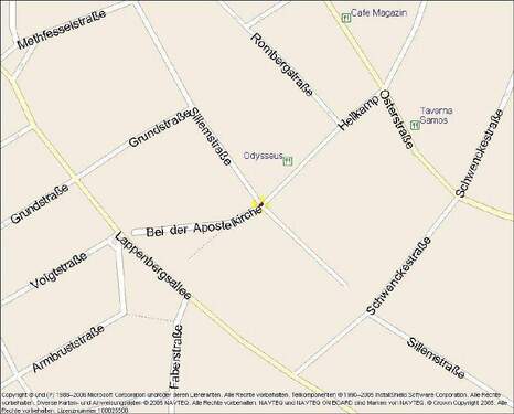 Kartenausschnitt - 4 Zimmer Etagenwohnung zur Miete in Hamburg