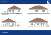 Ansichten - Neubau-Einfamilienhaus im Bungalowstil inkl. Grundstück
