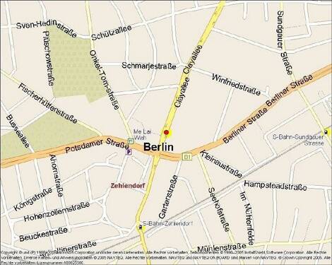 Kartenausschnitt - Einfamilienhaus zur Miete in Berlin