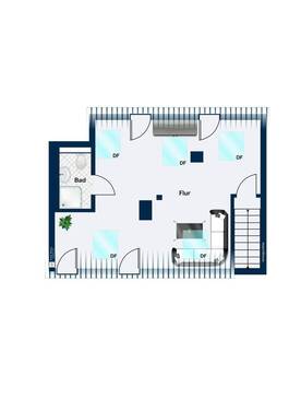 ausgebautes Dachgeschoß - 