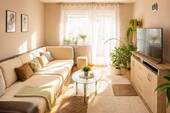 Wohnzimmer - 3 Zimmer Etagenwohnung zur Miete in Oberderdingen