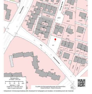 Lageplan - Grundstück zum Kaufen in Erlangen