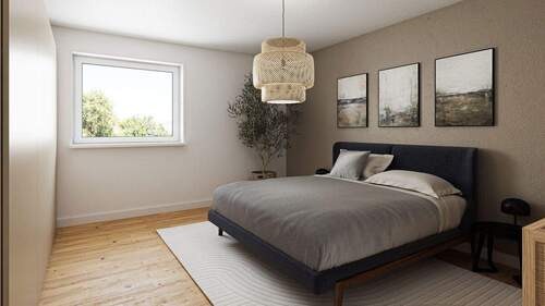 Schlafzimmer Wohnung 9 im Gebäude 1 - 