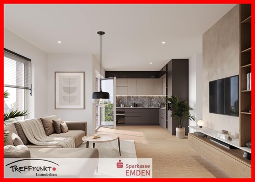 Innenvisualisierung - 2 Zimmer Etagenwohnung zum Kaufen in Emden