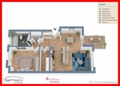 Grundriss - 2 Zimmer Etagenwohnung in Emden