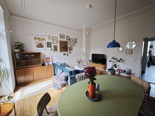 Wohnzimmer - 3 Zimmer Etagenwohnung zur Miete in Baden-Baden