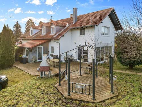 Nord-Westansicht - Doppelhaushälfte mit 124,00 m² in Hofstetten / Hagenheim zum Kaufen