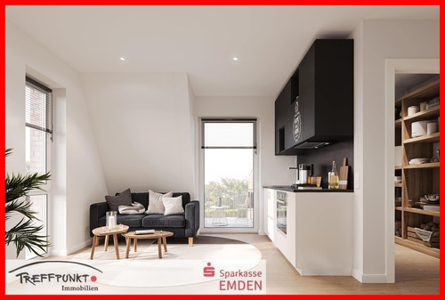 Innenvisualisierung - 2 Zimmer Etagenwohnung zum Kaufen in Emden