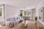 Visualisierung Wohnzimmer - Ruhig gelegene 2-Zimmer-Wohnung mit Loggia und Blick ins Grüne