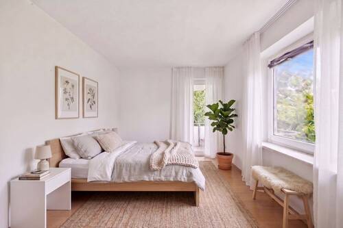 Visualisierung Schlafzimmer - 2 Zimmer Etagenwohnung zum Kaufen in Berlin