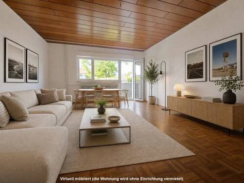 Wohnzimmer virtuell - 3-Zimmer-Wohnung in ruhiger Lage von Lörrach-Stetten