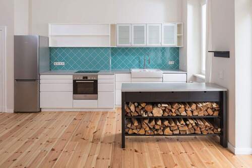 Einbauküche - 4-Raum-Wohnung mit Balkon in Berlin - von privat, ohne Makler-Provision