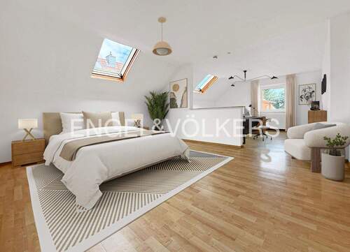 Schlafzimmer + Büro 