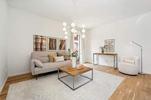 Wohnzimmer - Etagenwohnung mit 64,00 m&sup2; in Wiesbaden zum Kaufen