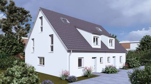 Perspektive Nord-Ost - Doppelhaushälfte mit 174,00 m&sup2; in Eckental zum Kaufen