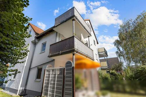 Ansicht vom Garten - 3 Zimmer Etagenwohnung in Hasselroth