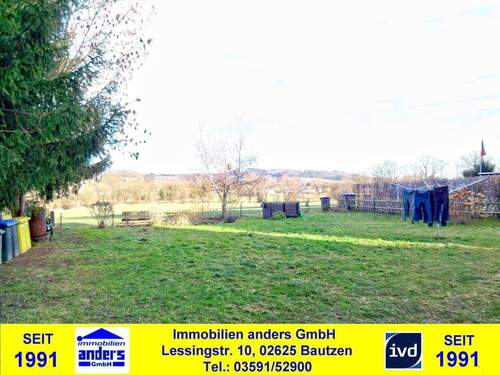 gem. Grundstück - Moderne 2-Raum-Wohnung mit gemeinschaftlichen Wiesengrundstück in Großpostwitz