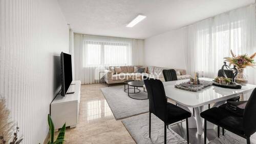 Wohnzimmer 1 - 3 Zimmer Etagenwohnung in Hechingen