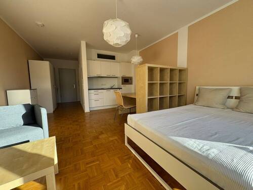 Wohnbereich - 1 Zimmer Etagenwohnung zur Miete in Leipzig