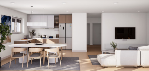 KI-optimiertes Foto - Unverbindliche Visualisierung - 3 Zimmer Etagenwohnung in Konstanz