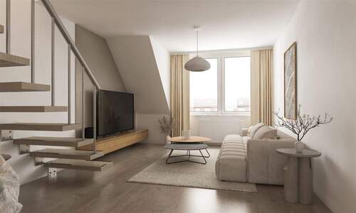 Wohnzimmer - Etagenwohnung in Neuss zum Kaufen