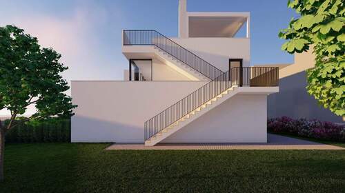 Garten Nordfassade - Grundstück in Zwenkau zum Kaufen