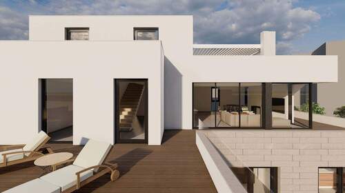 Terrassen Ostfassade - 