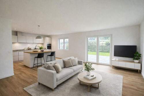 Wohnküche mit KI gearbeitet - 