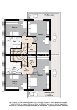 Obergeschoss obere Hälfte - 