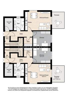 Erdgeschoss obere Hälfte - 