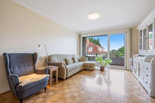 Wohnzimmer - Etagenwohnung mit 54,30 m&sup2; in Lübeck / Travemünde zur Miete