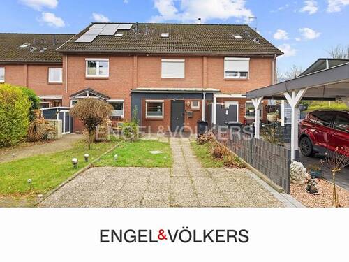 Titelbild mit Logo - Gepflegtes Reihenhaus mit 4 Zimmern und Garage