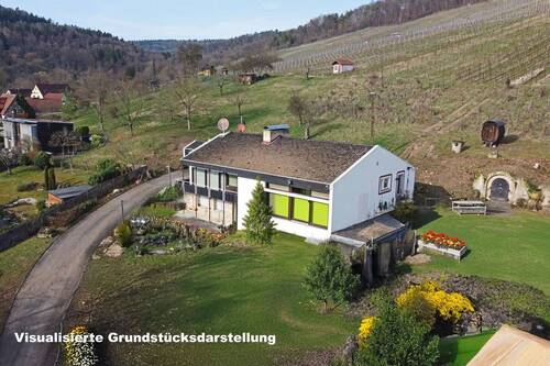 ücksansicht visualisiert - Einfamilienhaus mit 276,00 m&sup2; in Weinstadt zum Kaufen