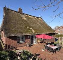 Wohnen direkt am Deich - Großzügiges Reetdachhaus für die gesamte Familie - Seestermühe