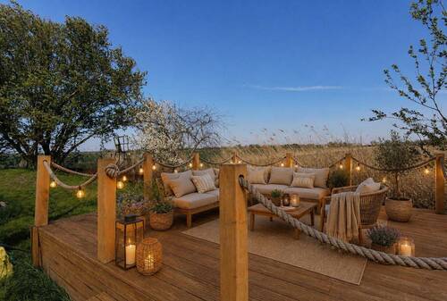 Terrasse 2 mit freiem Blick - 