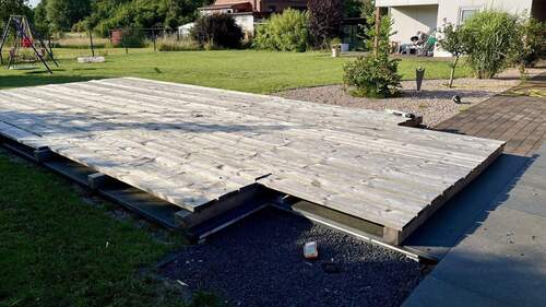 ebgedeckter Außenpool - 