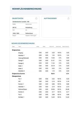 Wohnflächenberechnung 1 - 