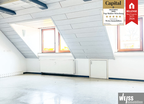 Büro 3 - Büroflächen für STARTUPS im Dachgeschoss - ca. 125 m² mit 4 Büroräumen