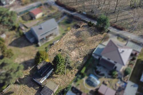 Luftbild von hinten - Attraktives Baugrundstück in ruhiger Lage von Berlin-Hellersdorf - Hier beginnt Ihr Eigenheimtraum