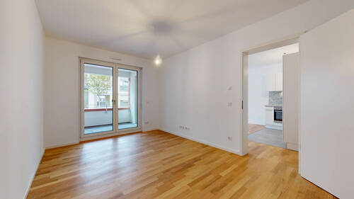 Schlafzimmer - 2 Zimmer Etagenwohnung zur Miete in Frankfurt am Main