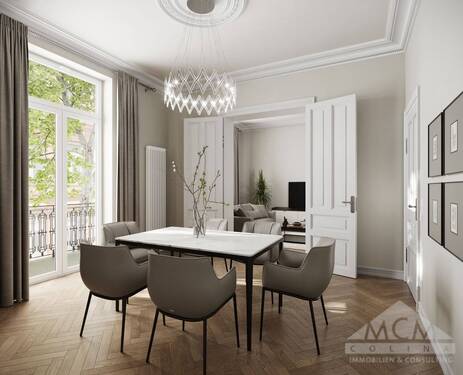 Esszimer - optiona mit Flügeltür - #VERKAUFT# Beletage im Erstbezug nach liebevoller Sanierung im schönen Nordend-West